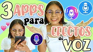 📢APPS PARA CAMBIAR LA VOZ😱 APPS con EFECTOS de VOZ💕 📢Como PONER EFECTOS de VOZ a UN AUDIO 😉 [upl. by Atelahs]