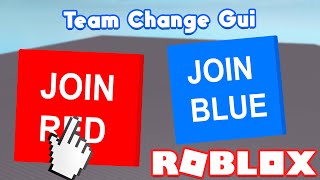 ROBLOX Studio How To Make Team Change GUI [upl. by Llebasi721]