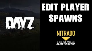 OLD How To Guide Edit Change Customise New Player Spawn Points DayZ Nitrado Xbox PS4 Server [upl. by Mastic262]