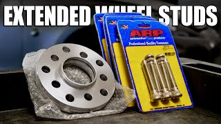 How to Properly Install Extended Wheel Studs amp Spacers  NEW WHEEL REVEAL [upl. by Lexi]