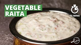 Vegetable Raita Recipe  Mixed Vegetable Raita Recipe  Quick and Easy Raita Recipe  Cookd [upl. by Juliana]