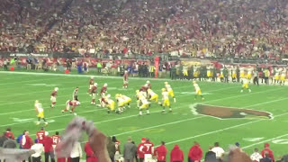 Aaron Rodgers unbelievable Hail Mary to Jeff Janis from the stands Packers vs Cardinals 11616 [upl. by Awahsoj]