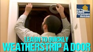 How to Weatherstrip Doors DIY Home Improvement [upl. by Pages]