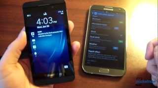 BlackBerry 10 vs Android  Pocketnow [upl. by Amaerd]