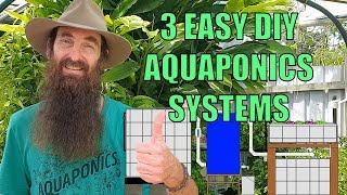 Aquaponics Design  3 Easiest System Builds for the Backyard [upl. by Lucky]