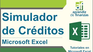 Simulador de Créditos en Excel [upl. by Htebazileharas]