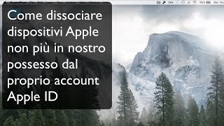 Dissociare vecchio dispositivo Apple da Apple ID [upl. by Alyacim729]