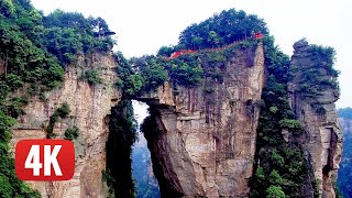 ZHANGJIAJIE China most Amazing National Forest Park Avatar floating mountains Best by drone 4K [upl. by Lavona]