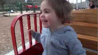 Olivia riding the Pullen Park train [upl. by Isacco]