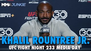 Khalil Rountree Win Over Anthony Smith Elevates Me to Main Event Level  UFC Fight Night 233 [upl. by Nahtnamas]