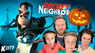 SECRET NEIGHBOR Spooky Family Battle KCITY GAMING [upl. by Lanta]