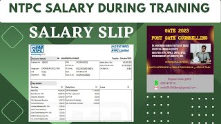 NTPC SALARY REVEALED DURING TRAINING 2022 GATEEET [upl. by Enilhtak]