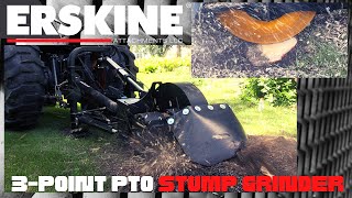 3Point PTO Stump Grinder grinding stumps [upl. by Morey522]