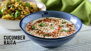 cucumber raita  Raita Indian Raita Recipe with Mint [upl. by Siouxie]