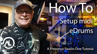 How To Setup Midi Drums using Studio One [upl. by Thaddus652]