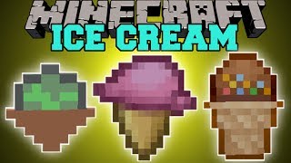 Minecraft ICE CREAM AND SNOW CONES MAGIC SNOW AND DESSERTS Mod Showcase [upl. by Anuaf31]