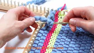 Weaving on a Knitting Loom [upl. by Shultz]