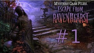 Mystery Case Files Escape from Ravenhearst Walkthrough part 1 [upl. by Jentoft339]