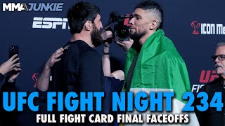 UFC Fight Night 234 Full Fight Card Faceoffs From Las Vegas [upl. by Aneger]