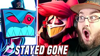 HazbinHotelBLENDER Stayed Gone  3D Animation REACTION [upl. by Arianne]