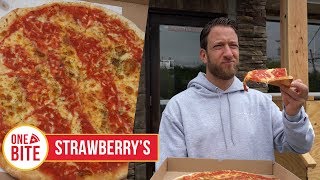 Barstool Pizza Review  Strawberrys Pub amp Pizza Woodbridge NJ [upl. by Neelyam]