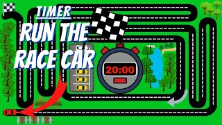 Timer  20 Minute Car Race Without Music🏎🏁 [upl. by Llennahs]