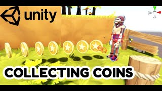 Collecting Coins in Unity 3D [upl. by Hapte]