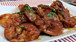 Honey Butter Glazed Chicken Thighs  Easy Glazed Chicken Recipe [upl. by Nicolis]