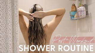 SHOWER ROUTINE Post Workout  Night Time Routine [upl. by Fleeman]