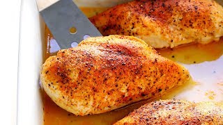 How To Make PERFECT Baked Chicken Breasts [upl. by Eudoxia]