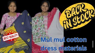 mulmul cotton dress materials [upl. by Tecu]