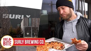 Barstool Pizza Review  Surly Brewing Co MinneapolisMN [upl. by Christen300]