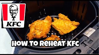 How to Reheat KFC Chicken in the Air Fryer  Air Fryer KFC Chicken  Reheat Fried Chicken [upl. by Sethi886]