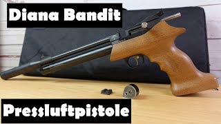 Luftpistole Diana Bandit  Review und Schusstest [upl. by Rockel]