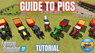 GUIDE TO PIGS  Farming Simulator 22 [upl. by Anitnamaid]