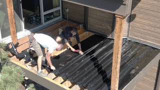 How To Install Trex Rain Escape Deck Waterproof System  Colorado Custom Covers amp Decks [upl. by Dominik]