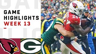 Cardinals vs Packers Week 13 Highlights  NFL 2018 [upl. by Noteloc]