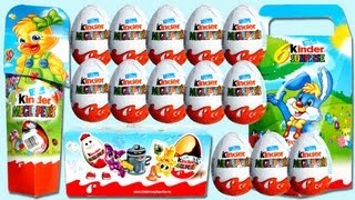 16 Kinder Surprise Eggs Unboxing Old Series from 2007  2008  2009 Kinder Surprise Eggs [upl. by Arakawa]