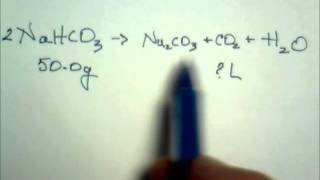 Stoichiometry  decomposition NaHCO3 [upl. by Acina]