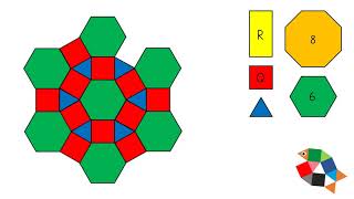 Muster mit geometrischen Formen legen  Mathe lernen in der Grundschule [upl. by Winson]