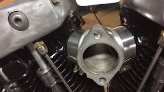 Harley Ironhead Shovelhead Intake manifold setup and installation [upl. by Tala494]