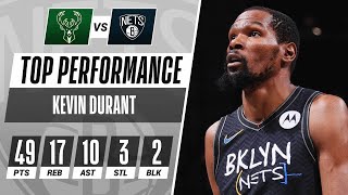 Kevin Durants 49PT TripleDouble Powers Nets to Game 5 W 🤯 [upl. by Enicul]