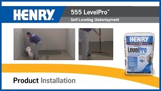 HENRY® 555 LevelPro™ SelfLeveling Underlayment [upl. by Opportina]