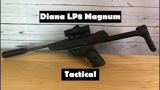 Luftpistole Diana LP8 Magnum Tactical  Review Chronytest und Schusstest [upl. by English243]