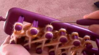 How to Knit With A Loom [upl. by Eiramnna661]