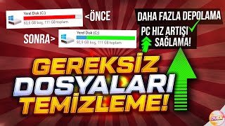 100 GB BOŞ ALAN KAZANMA Windows Gereksiz Dosyaları Temizleme [upl. by Florine]