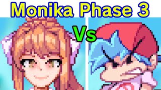 Friday Night Funkin  VS Monika FULL WEEK  Cutscenes FNF ModHard Doki Doki Literature Club [upl. by Ena]