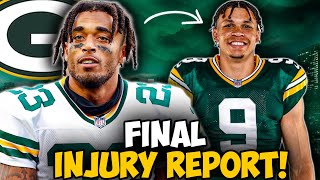 Packers Vs Cardinals Final Injury Report [upl. by Nashom]