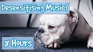 DOG DESENSITISATION MUSIC to help train your dog improve behaviour Sound effects included [upl. by Airdnassac231]