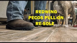 REDWING PECOS PULL ON BOOTS RESOLE [upl. by Minica]